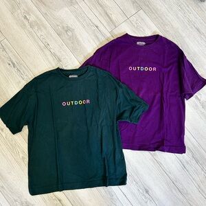 90%new Set of 2 Outdoor Products Japan unisex Tee Medium